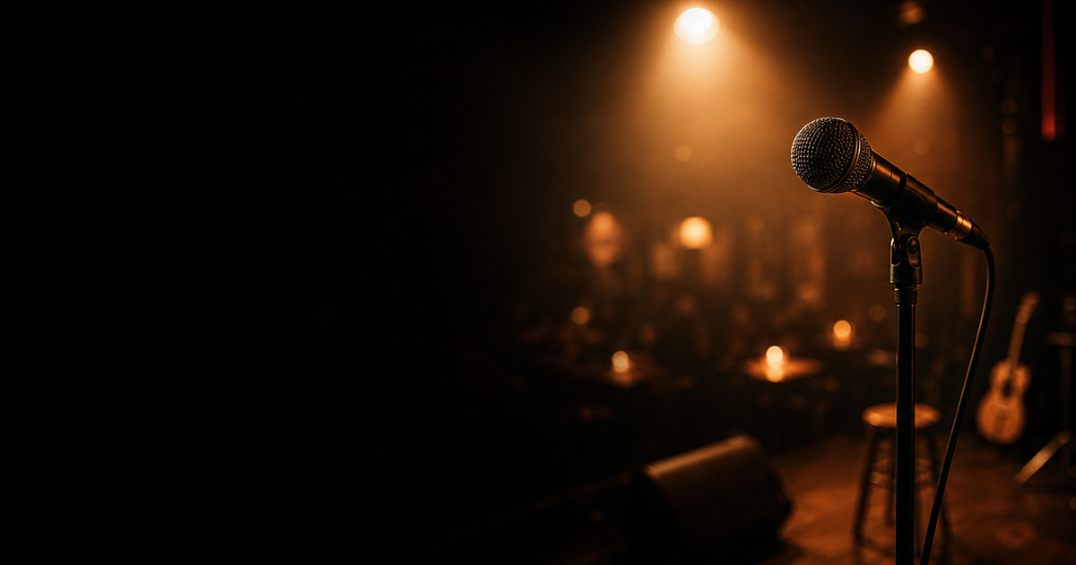 The charity Halloween open mic session