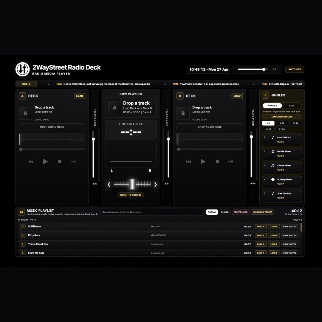 2WayStreet Radio Deck - Mac ONLY