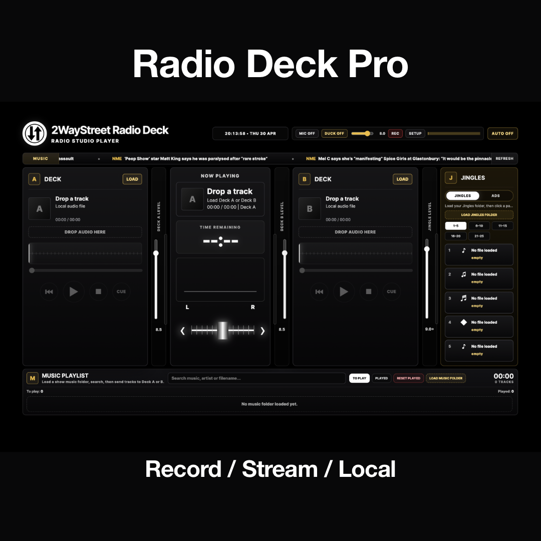 2WayStreet Radio Deck Pro (Mac Only)